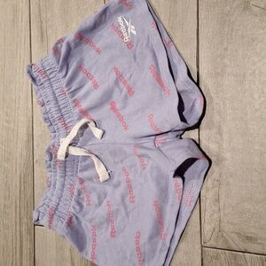 🐬Reebok Kids' Lavender and Pink Logo Shorts🍿🍕